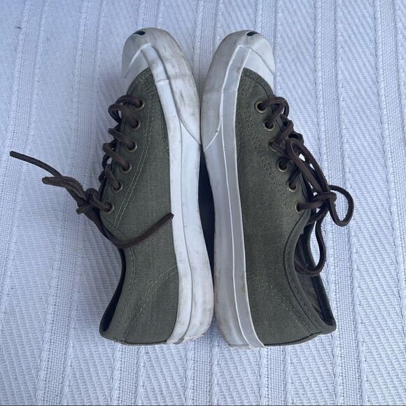 Converse Jack Purcell Unisex Mens 4 Women 5.5 JP Signature Ox Shoes Olive Green - Picture 6 of 9